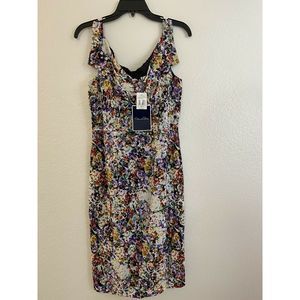 NWT $2590 Oscar de la Renta Floral WOOL Dress
